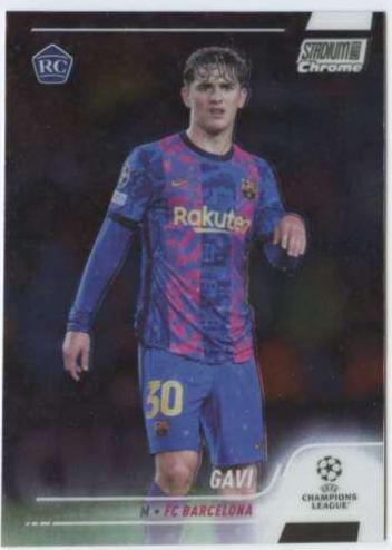 2021 Stadium Club Chrome UEFA Champions League Gavi #31 card