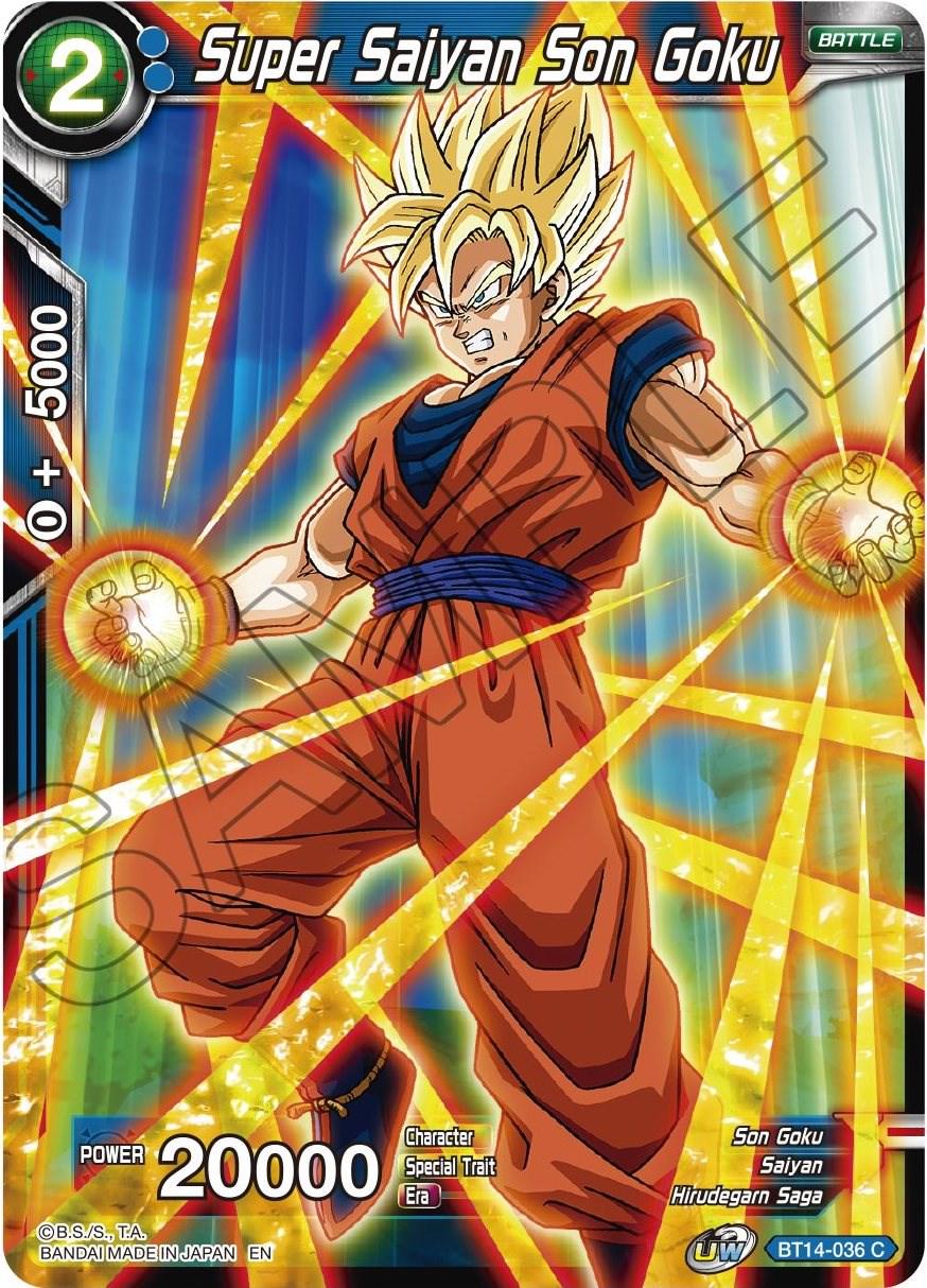 2021 Super Cross Spirits Super Saiyan Son Goku #BT14-036 card