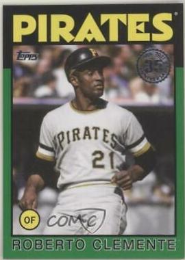 2021 Topps 1986 35th Anniversary Roberto Clemente #86B-61 card