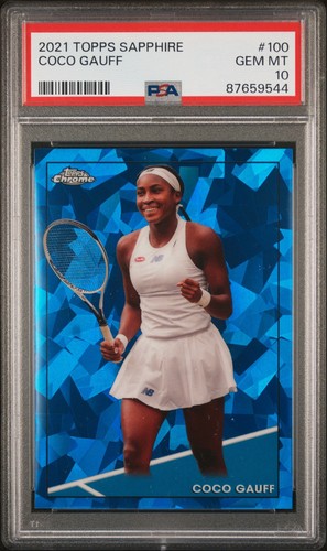 2021 Topps Chrome Coco Gauff #100 card