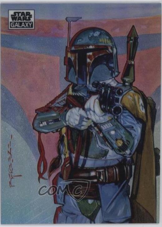 2021 Topps Chrome Galaxy A Dangerous Boba Fett [Refractor] #11 card