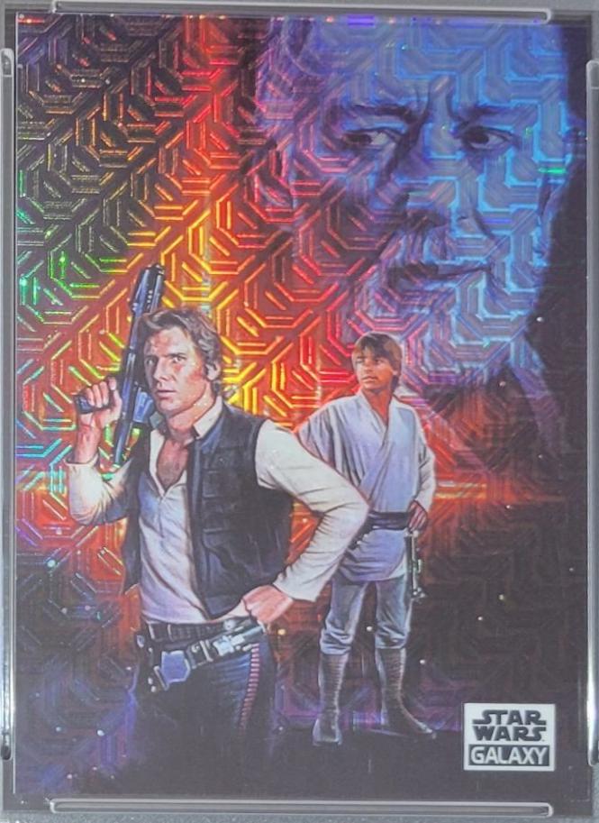 2021 Topps Chrome Galaxy Birth of a Hero [Mojo Refractor] #80 card