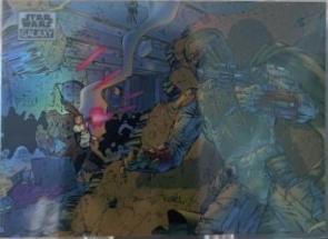 2021 Topps Chrome Galaxy Boba Fett [Refractor] #32 card