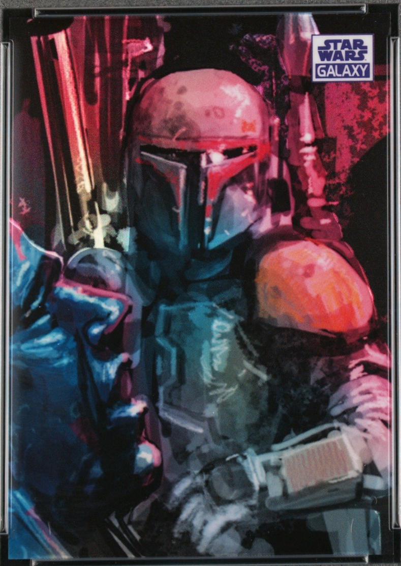 2021 Topps Chrome Galaxy Boba's Prize [Purple Refractor] #74 card