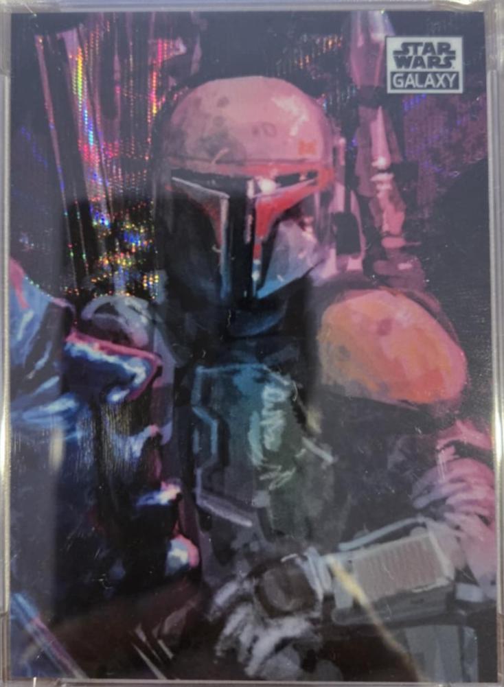2021 Topps Chrome Galaxy Boba's Prize [Wave Refractor] #74 card