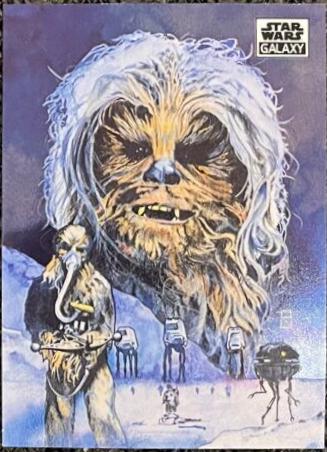 2021 Topps Chrome Galaxy Chewbacca #14 card