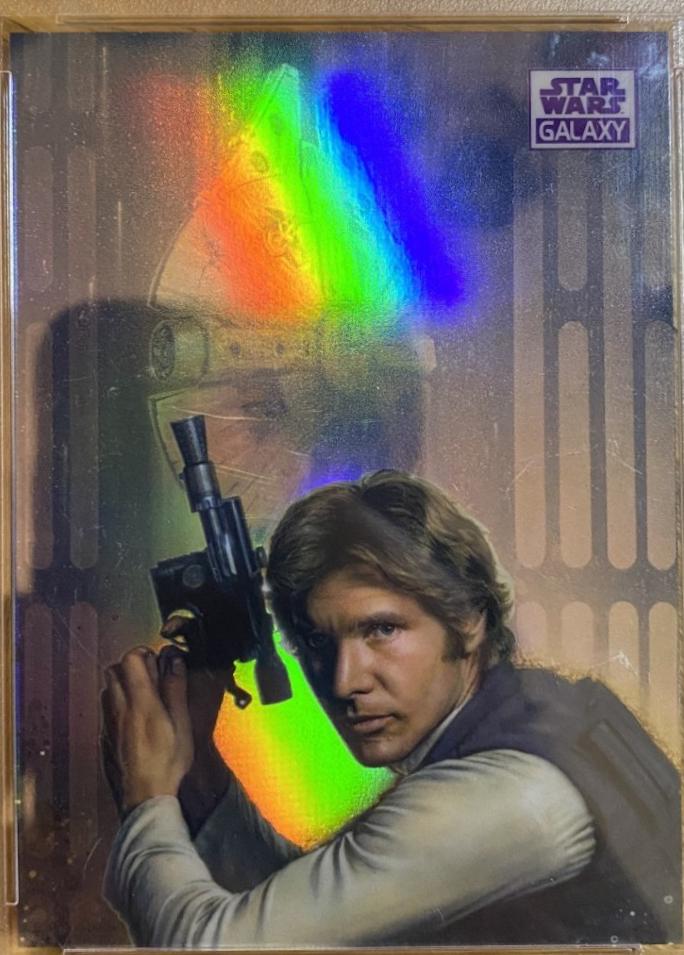 2021 Topps Chrome Galaxy Han Solo [Purple Refractor] #36 card