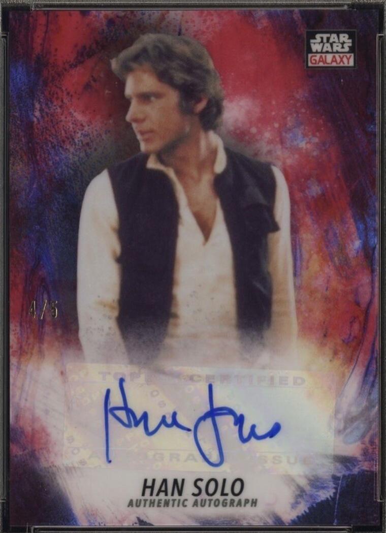 2021 Topps Chrome Galaxy Han Solo [Red Refractor] #36 card