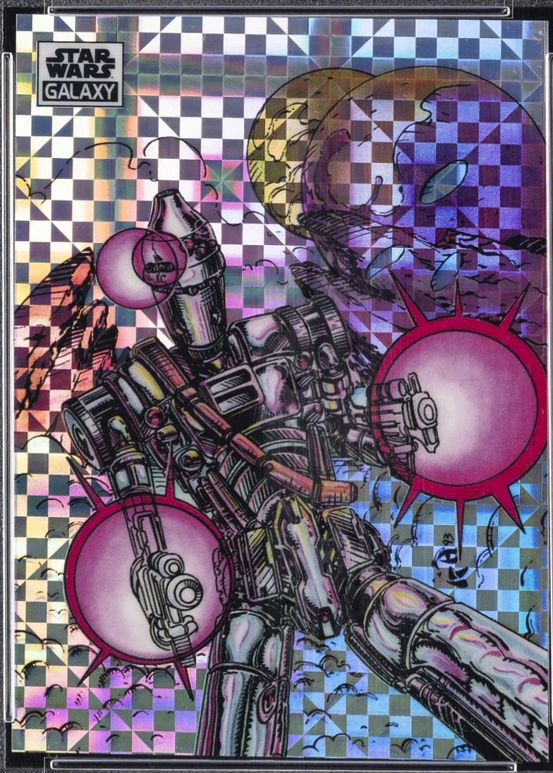 2021 Topps Chrome Galaxy IG-88 on the Attack [X-fractor] #17 card