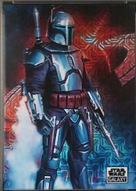 2021 Topps Chrome Galaxy Jango Fett [Mojo Refractor] #41 card