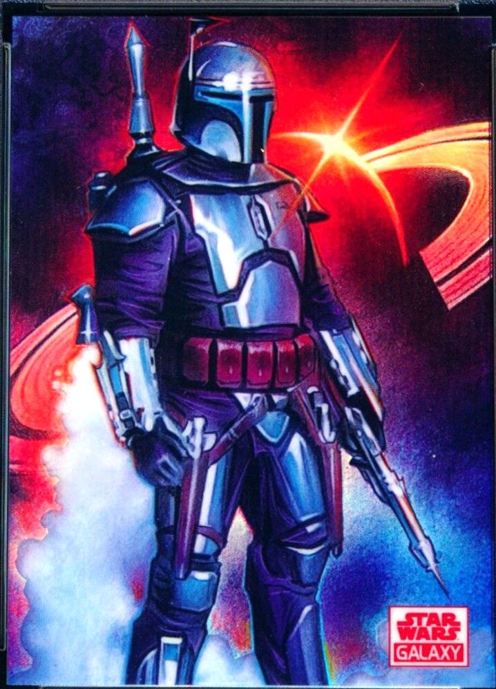 2021 Topps Chrome Galaxy Jango Fett [Red Refractor] #41 card
