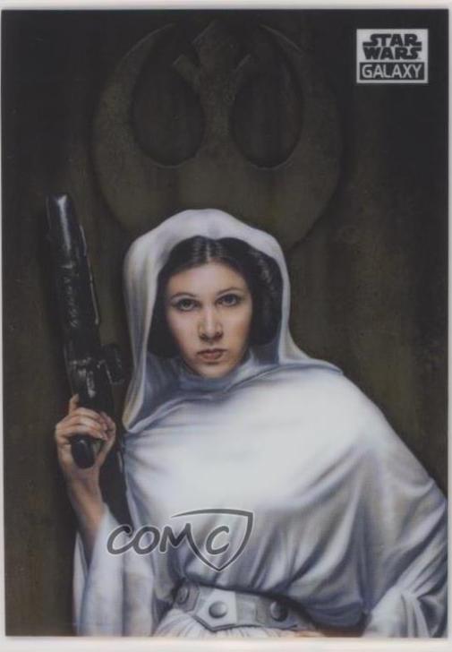 2021 Topps Chrome Galaxy Leia Organa #35 card