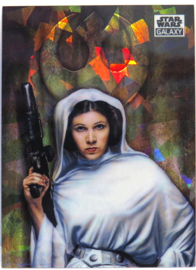 2021 Topps Chrome Galaxy Leia Organa [Atomic Refractor] #35 card