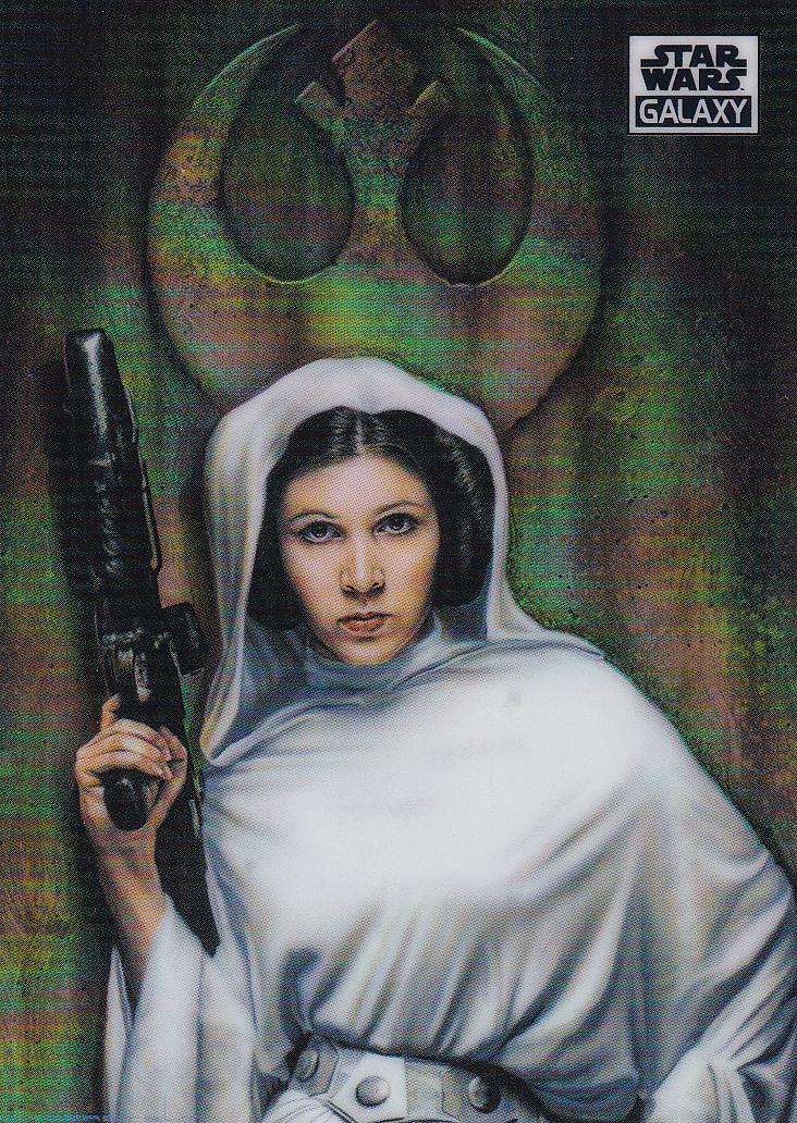 2021 Topps Chrome Galaxy Leia Organa [Refractor] #35 card