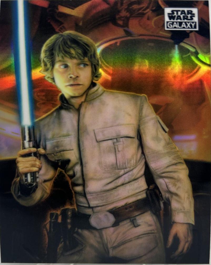 2021 Topps Chrome Galaxy Luke Skywalker [Refractor] #34 card
