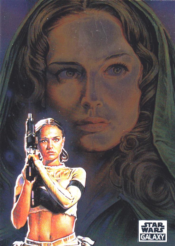 2021 Topps Chrome Galaxy Padme Amidala #40 card