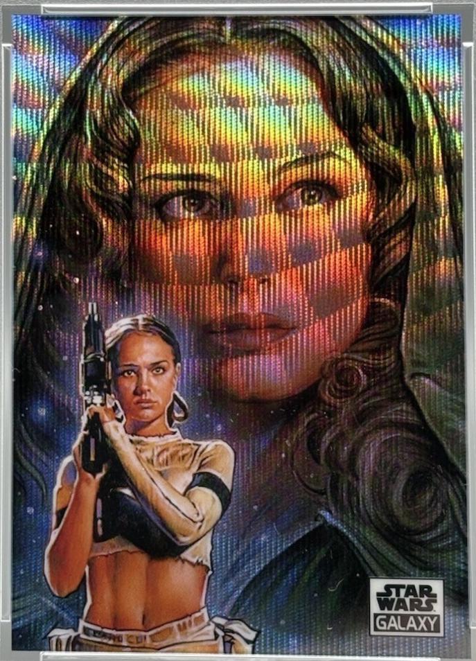 2021 Topps Chrome Galaxy Padme Amidala [Wave Refractor] #40 card