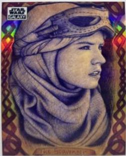 2021 Topps Chrome Galaxy Rey The Scavenger [Refractor] #57 card