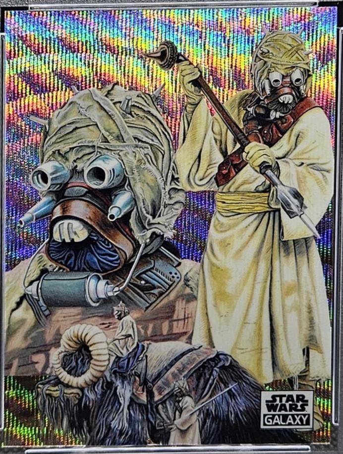 2021 Topps Chrome Galaxy The Sand People [Wave Refractor] #97 card