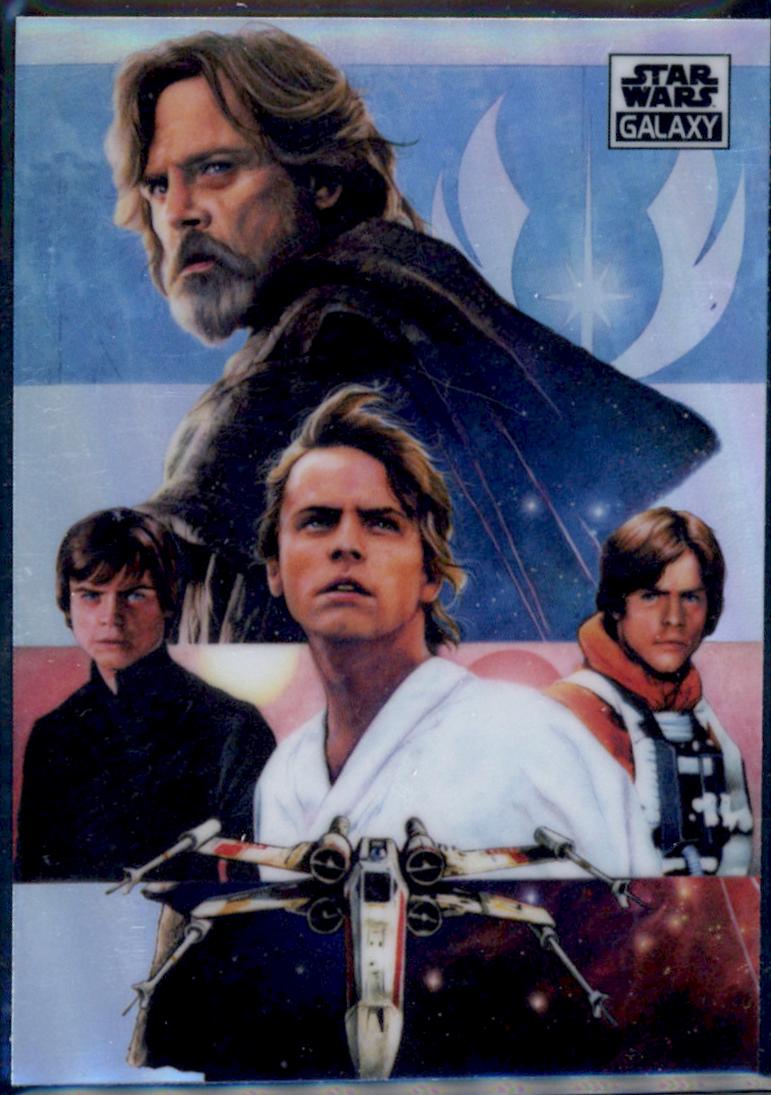 2021 Topps Chrome Galaxy The Skywalker Saga Luke [Refractor] #91 card
