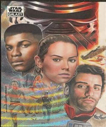 2021 Topps Chrome Galaxy Triple Threat [Wave Refractor] #20 card