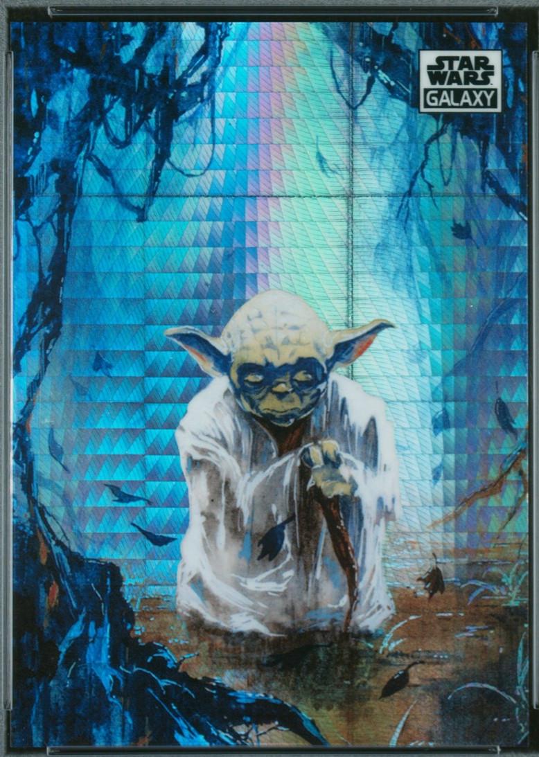 2021 Topps Chrome Galaxy Yoda on Dagobah [Prism Refractor] #44 card
