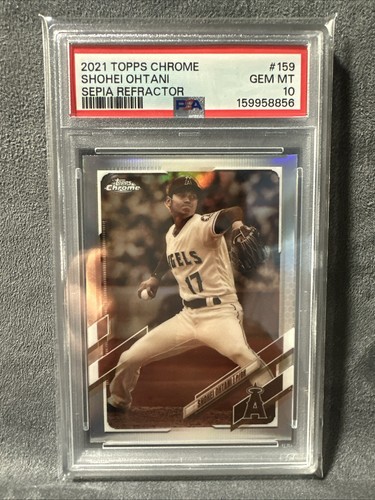 2021 Topps Chrome Shohei Ohtani [Sepia Refractor] #159 card