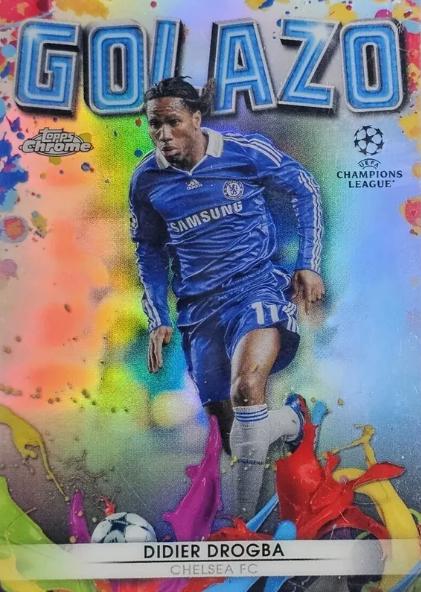2021 Topps Chrome UEFA Champions League Golazo Didier Drogba #G-5 card