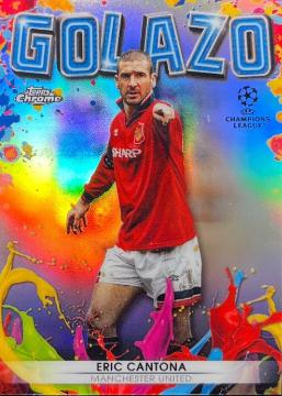 2021 Topps Chrome UEFA Champions League Golazo Eric Cantona #G-8 card