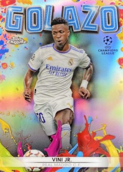 2021 Topps Chrome UEFA Champions League Golazo Vini Jr #G-2 card