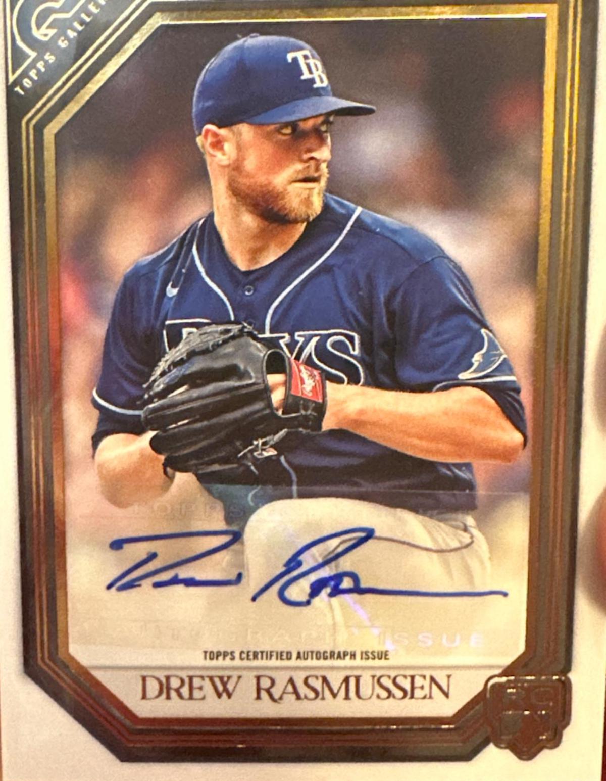 2021 Topps Gallery Rookies Autographs Drew Rasmussen #RA-DR card