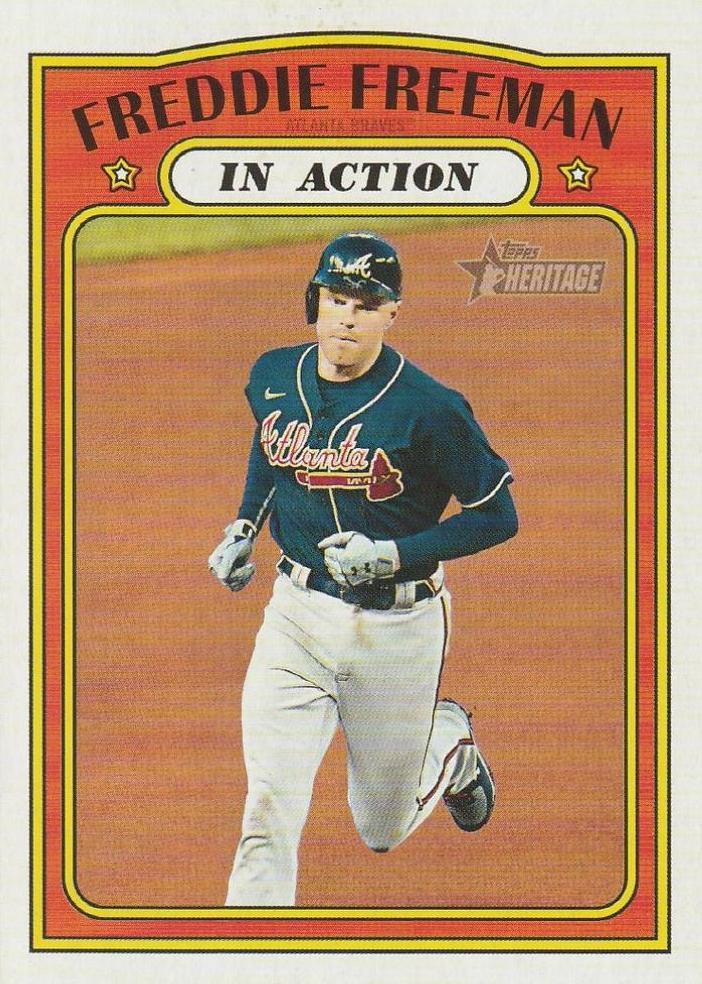 2021 Topps Heritage Freddie Freeman #40 card