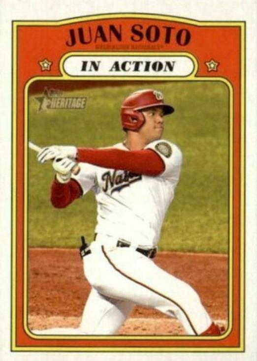 2021 Topps Heritage Juan Soto #36 card