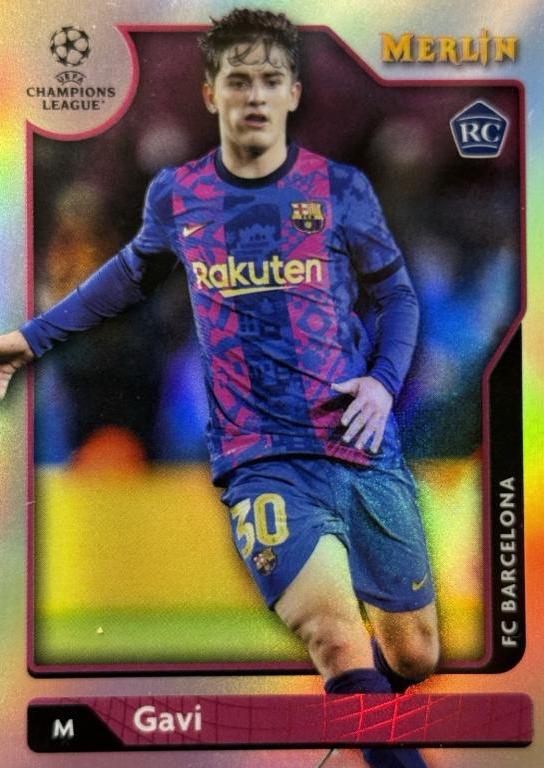 2021 Topps Merlin Chrome UEFA Gavi [Refractor] #107 card