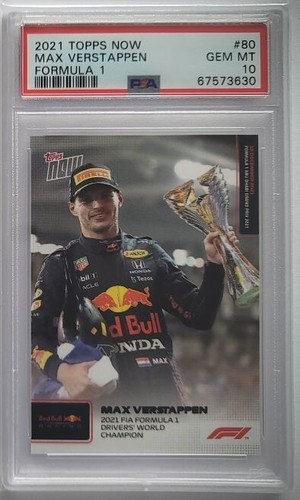 2021 Topps Now Formula 1 Max Verstappen #80 card