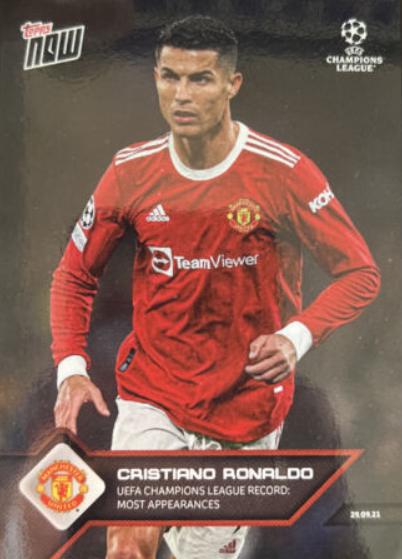 2021 Topps Now UEFA Champions League Cristiano Ronaldo #36 card