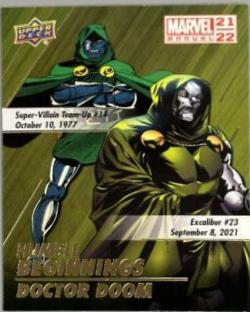 2021 Upper Deck Annual Humble Beginnings Doctor Doom #HB-2 card