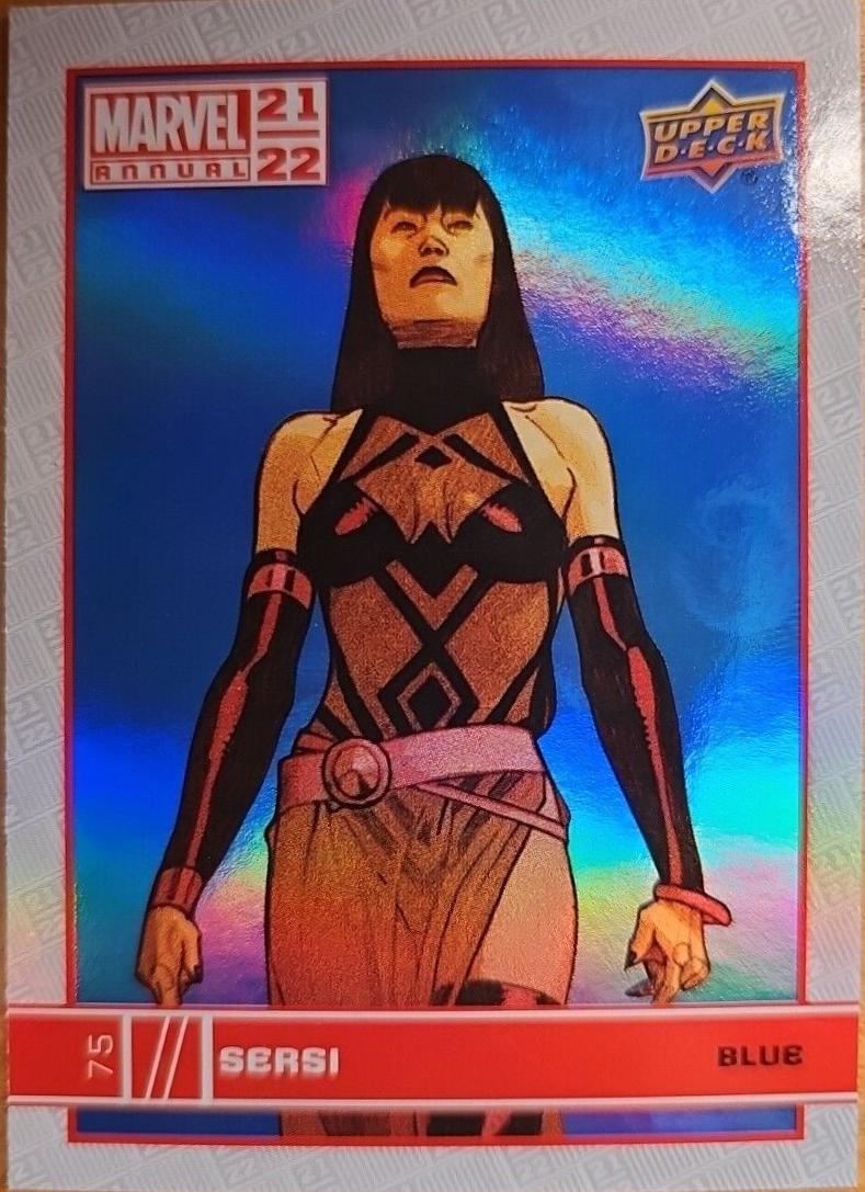 2021 Upper Deck Annual Sersi [Blue] #75 card