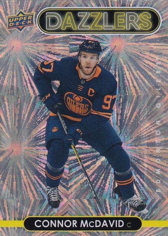 2021 Upper Deck Dazzlers Connor McDavid [Orange] #DZ-19 card