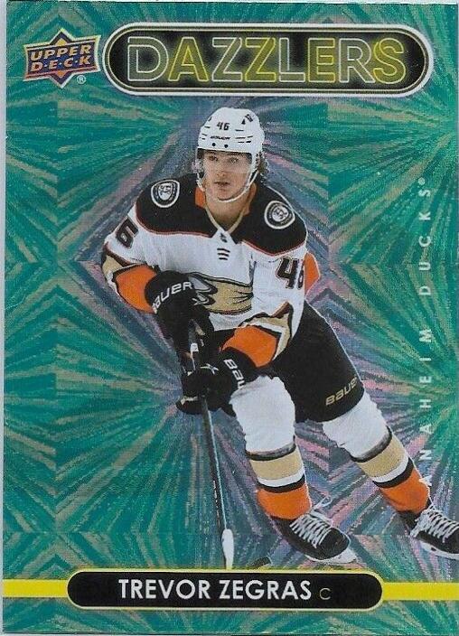 2021 Upper Deck Dazzlers Trevor Zegras [Green] #DZ-1 card
