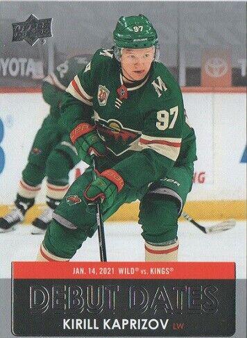 2021 Upper Deck Debut Dates Kirill Kaprizov #DD-25 card