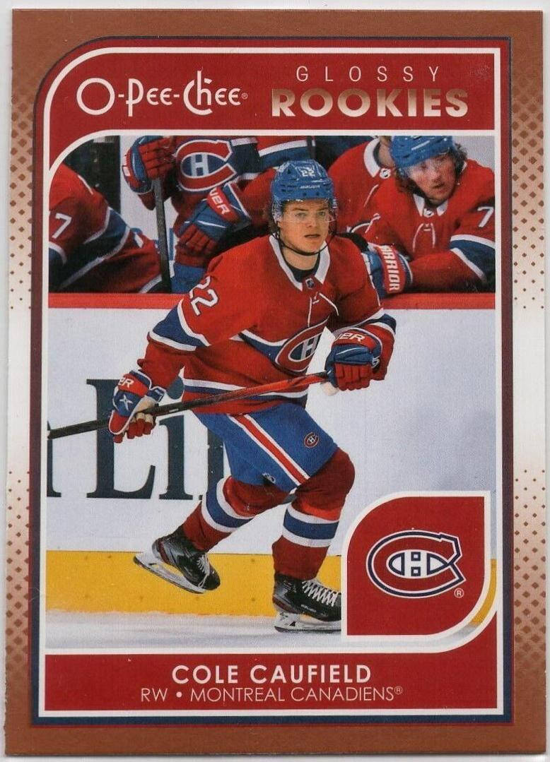 2021 Upper Deck O Pee Chee Glossy Cole Caufield #R-5 card