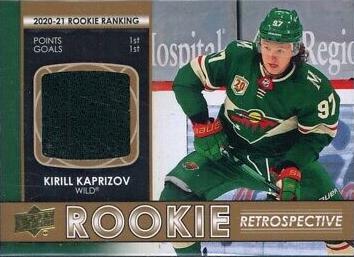 2021 Upper Deck Rookie Retrospective Kirill Kaprizov [Jersey] #RR-1 card