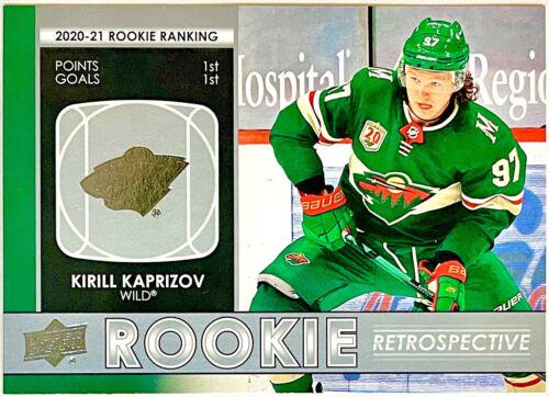 2021 Upper Deck Rookie Retrospective Kirill Kaprizov #RR-1 card