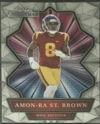 2021 Wild Card Alumination Amon Ra St. Brown #ABC-68 card
