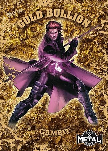 2021 X-Men Metal Universe Gold Bullion Gambit #GB-3 card