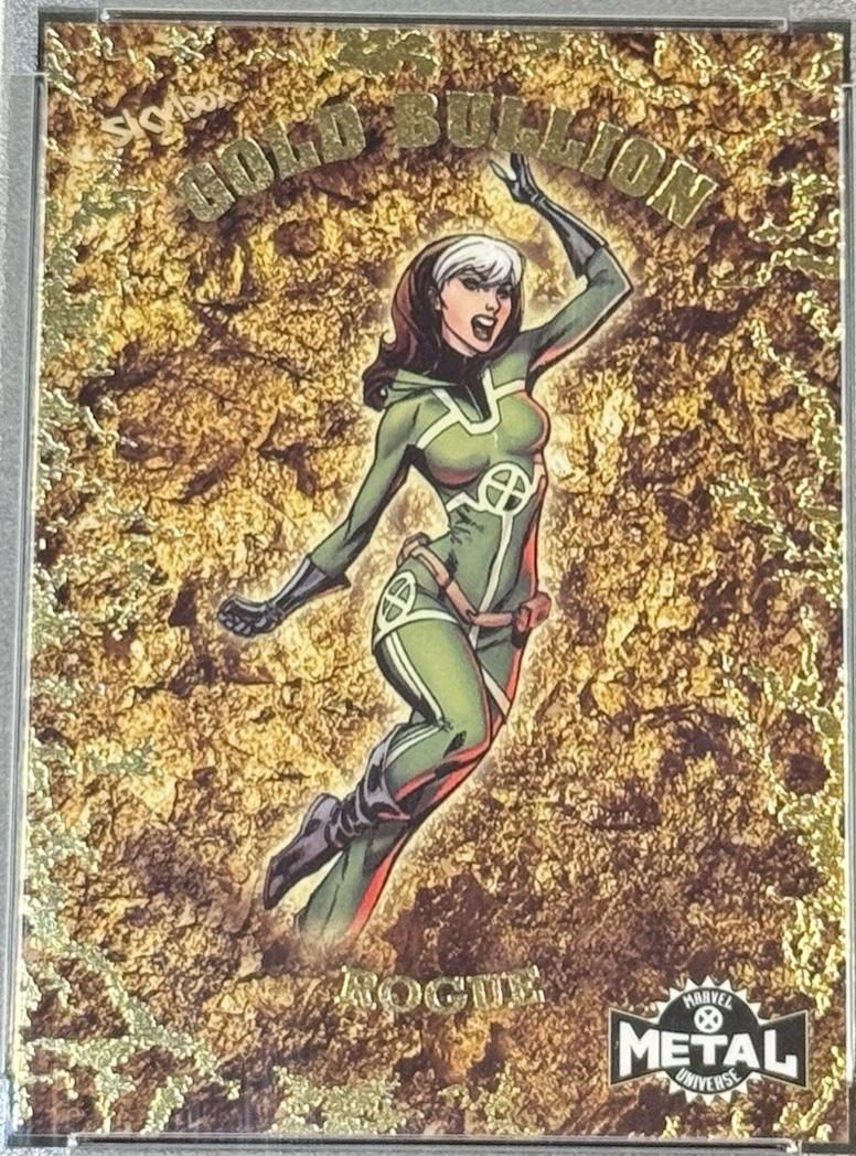 2021 X-Men Metal Universe Gold Bullion Rogue #GB-6 card