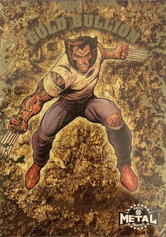 2021 X-Men Metal Universe Gold Bullion Wolverine #GB-5 card