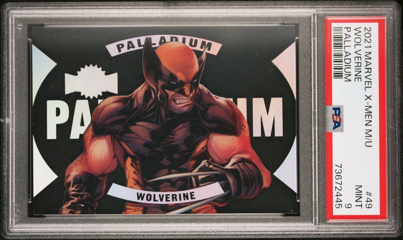 2021 X-Men Metal Universe Palladium Wolverine #49 card
