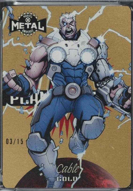2021 X-Men Metal Universe Planet Metal Cable [Gold] #2 card